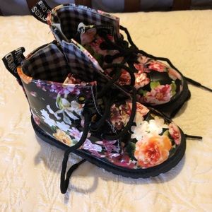 Flower rain boots toddler size 8